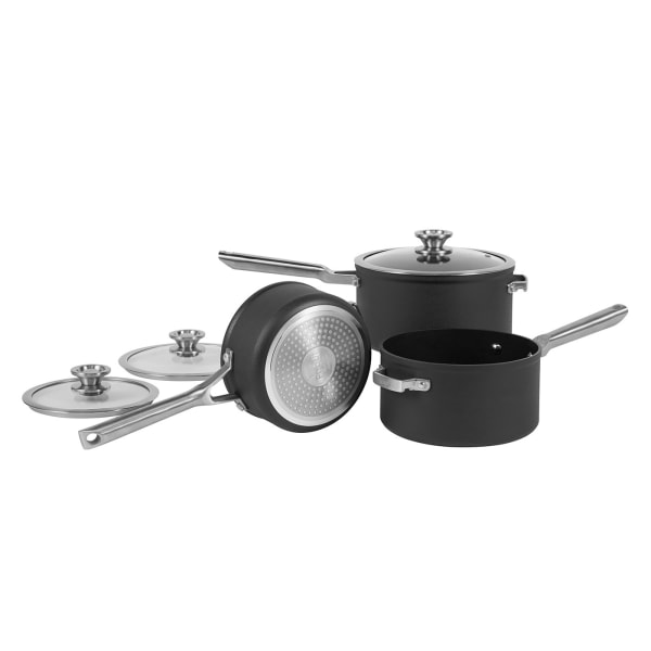 Ninja ZEROSTICK Stackable 3 Piece Saucepan Set C53000UK